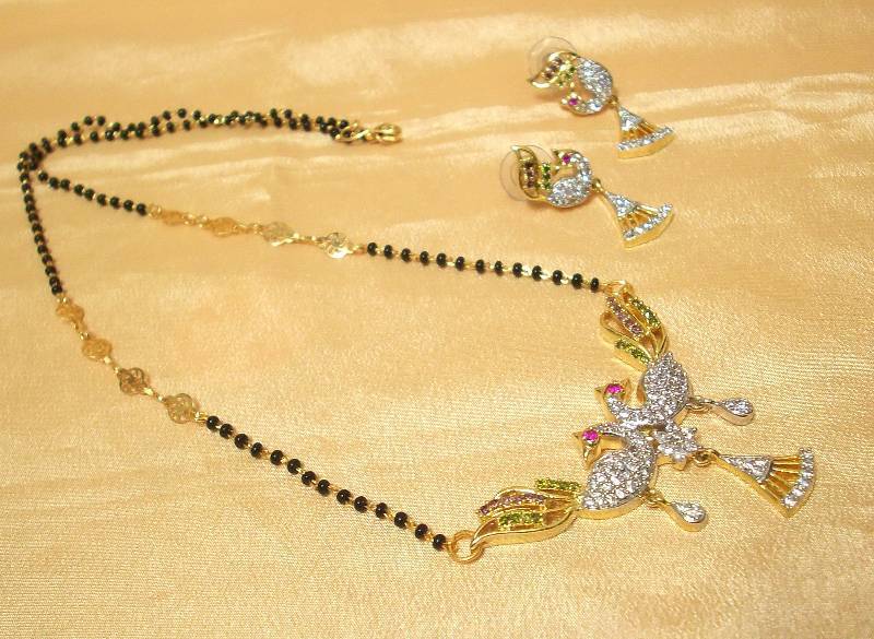 Peacock AD-CZ Mangalsutra