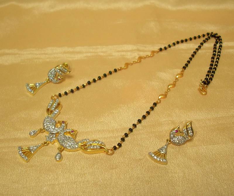 Peacock AD-CZ Mangalsutra