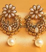 Beautiful Pearl Bali Earrings   Dj16698