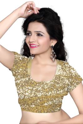 white embroidered georgette saree With Blouse 4