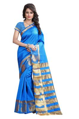 FIROZI hand woven jacquard saree With Blouse 1