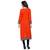 Red reyon embroidered kurti