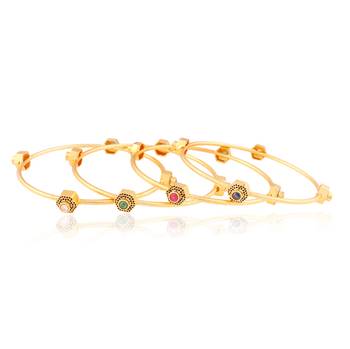 Impact styleicon Gold plated Antique Bangles 1