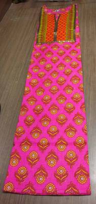 Jaipuri Handblock Flower Print Pink Cotton Top 3