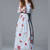 Sky blue  and  red georgette   embroidered stitched kurti