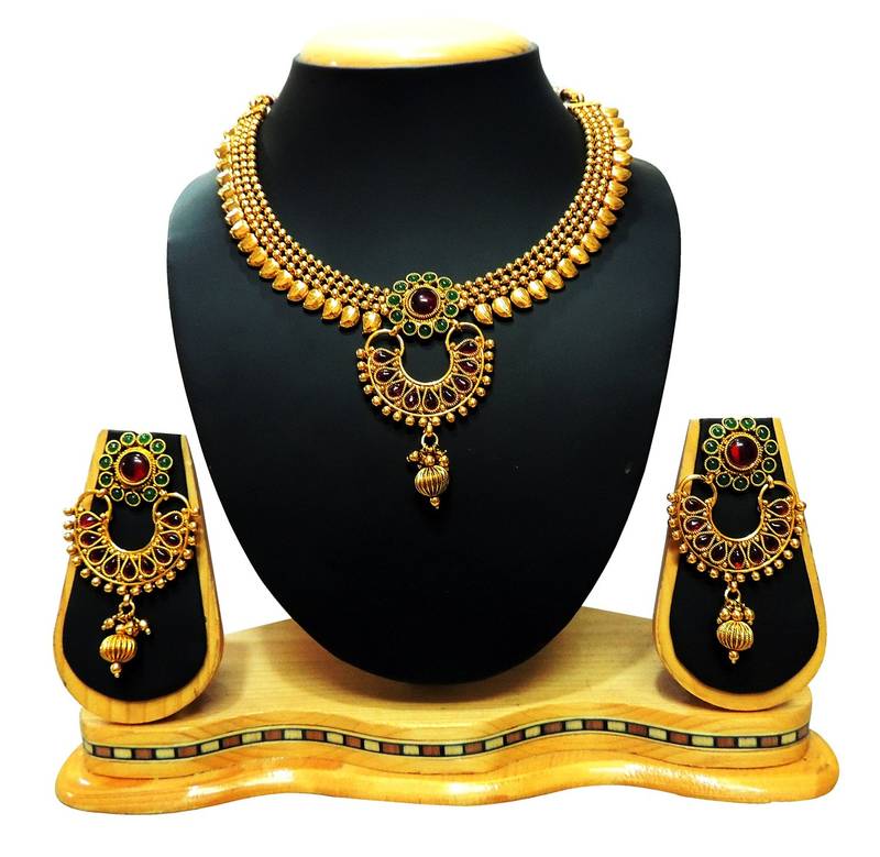 Traditional Multi-color Necklace Set For Women Fashion Jewellery