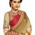 orange 100% Original embroidered georgette saree With Blouse