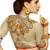 orange 100% Original embroidered georgette saree With Blouse