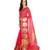 Pink Embroidered Cotton Saree With Blouse
