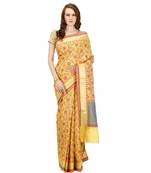 Gold Embroidered Cotton Saree With Blouse