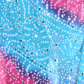 Pink cotton embellished bandhej dupatta 2
