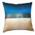 Mulberry Silk Cushions with applique patterns - Peacock Blue & Beige
