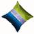 Mulberry Silk Cushions with applique patterns - Peacock Green & Blue