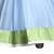 Blue art silk embroidered semi stitched salwar with dupatta