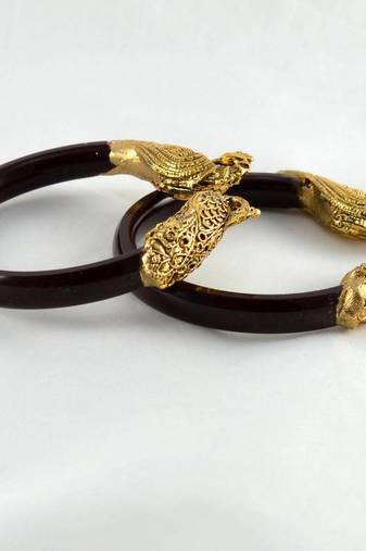 Stretchable Bangles Colour Maroon 21 Cut