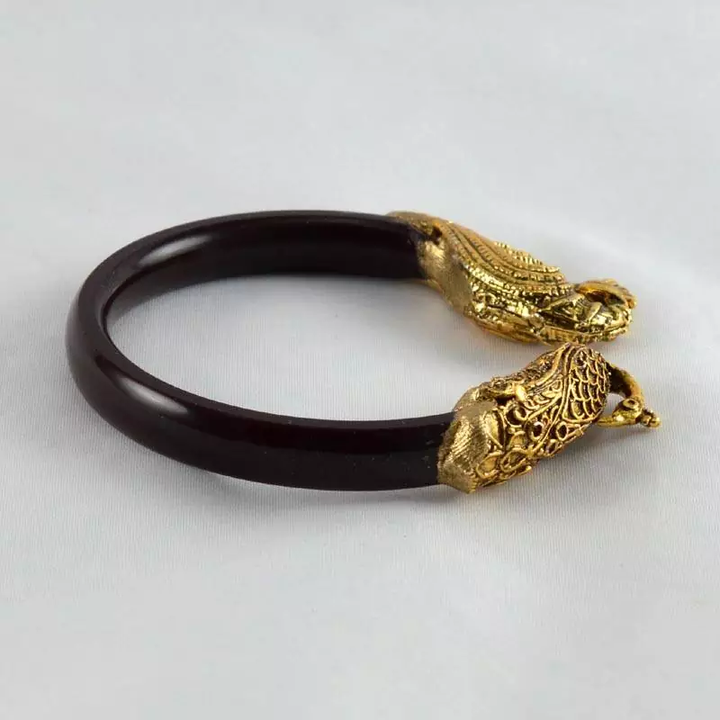 Stretchable Bangles Kara Colour Maroon 21 Cut