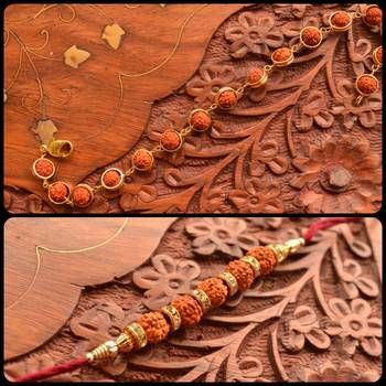 two Multicolour Beaded Rakhi 1