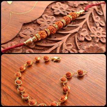 two Multicolour Beaded Rakhi 1