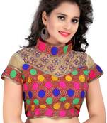 Multicolor cotton plain stitched readymade-blouse