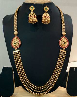 Georgeous High Gold Plated Multilayer Steps Necklace Set 1