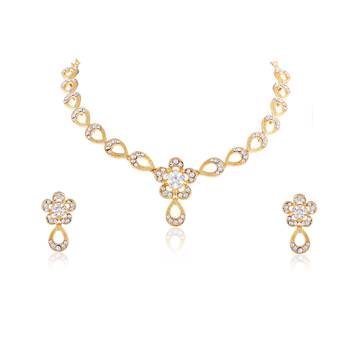 Classy Design Gold Finishing Necklace Set 2