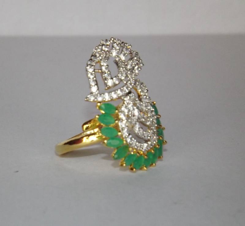 Contemporary Style Ring studded with diamonds