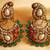Beautiful Antique Kemp  Green Mango Earrings