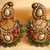 Beautiful Antique Kemp  Green Mango Earrings