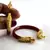 Acrylic Stretchable Bangles 21Cut Colour Red