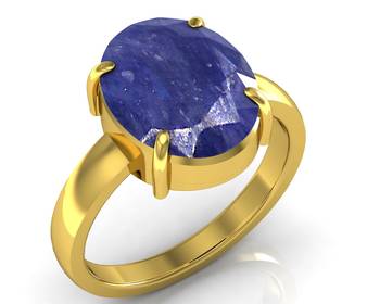 Neelam 3.0 Cts Or 3.25 Ratti Blue Sapphire Ring 1
