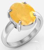 Pukhraj 8.3 Cts Or 9.25 Ratti Yellow Sapphire Ring