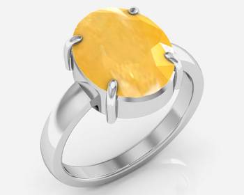 Pukhraj 4.8 Cts Or 5.25 Ratti Yellow Sapphire Ring 1