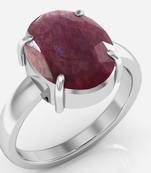 Manek 7.5 Cts Or 8.25 Ratti  Ruby Ring