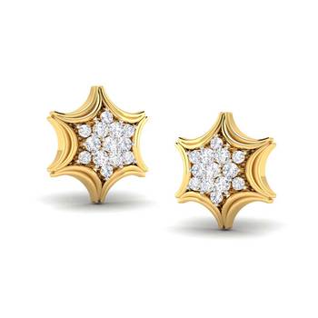 Cubic Zirconia Sterling Silver Pournima Earring 1