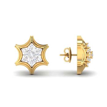 Cubic Zirconia Sterling Silver Pournima Earring 2