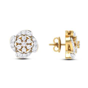 Cubic Zirconia Sterling Silver Rekha Earring 2