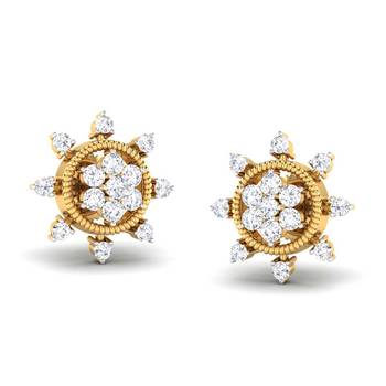 Cubic Zirconia Sterling Silver Vidya Earring 1