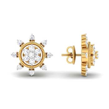 Cubic Zirconia Sterling Silver Vidya Earring 2
