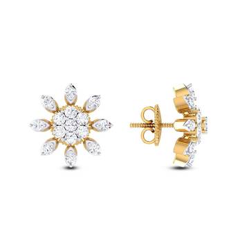 Cubic Zirconia Sterling Silver Nupoor Earring 1