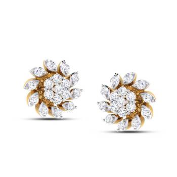 Cubic Zirconia Sterling Silver Manisha Earring 1