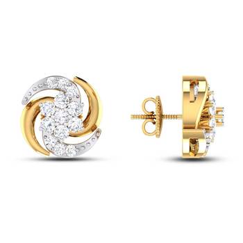 Cubic Zirconia Sterling Silver Yogita Earring 2