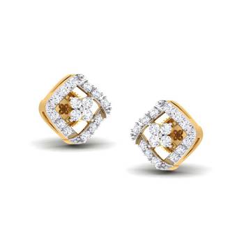 Cubic Zirconia Sterling Silver Karuna Earring 1
