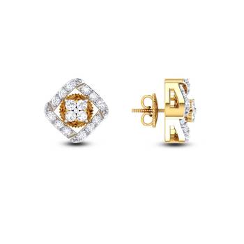 Cubic Zirconia Sterling Silver Karuna Earring 2
