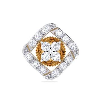 Cubic Zirconia Sterling Silver Karuna Earring 3