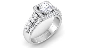 Signity Sterling Silver Pooja Ring 1