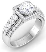 Signity Sterling Silver Pooja Ring