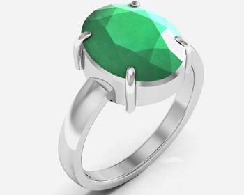 Haqiq 4.8 Cts Or 5.25 Ratti Green Onyx Ring 1