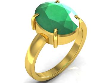 Haqiq 3.0 Cts Or 3.25 Ratti Green Onyx Ring 1