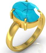 Turquoise 4.8 Cts Or 5.25 Ratti Turquoise Ring