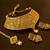 Beautiful Gold Plated Bridal Choker Necklace Set With Maang Tikka